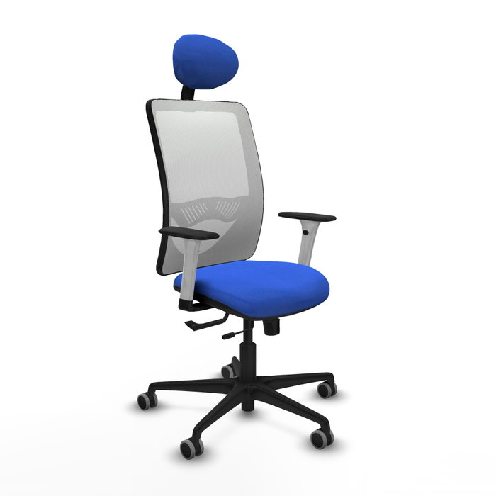PIQUERAS Y CRESPO Silla de oficina Zulema con mecanismo Sincro/Traslack, Azul y Blanco PIQUERAS Y CRESPO Silla de oficina Zulema con mecanismo Sincro/Traslack, Azul y Blanco