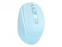Q-connect Ratón Óptico Inalámbrico 2.4GHz USB, 800/1200/1600 DPI Ajustable, Azul Claro, Compatible con Windows y Mac