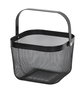 Inde Cesta de Metal Organizador Cuadrada con Asa de Metal, 26.5 x 24.9 x 18.1 cm (6 Unidades)
