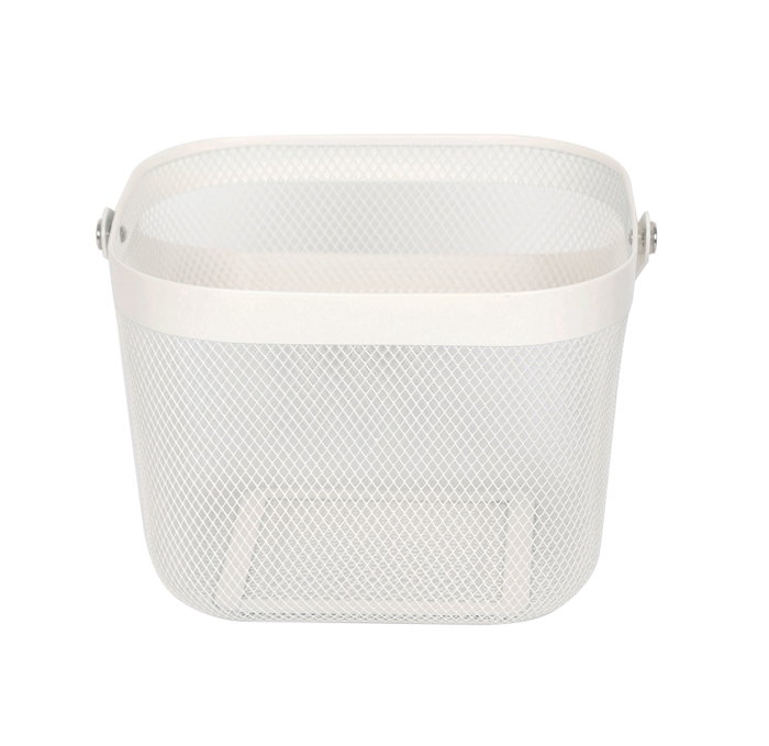 Inde Cesta de Metal Organizador Cuadrada con Asa de Metal, 26.5 x 24.9 x 18.1 cm (6 Unidades)