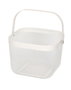 Inde Cesta de Metal Organizador Cuadrada con Asa de Metal, 26.5 x 24.9 x 18.1 cm (6 Unidades)