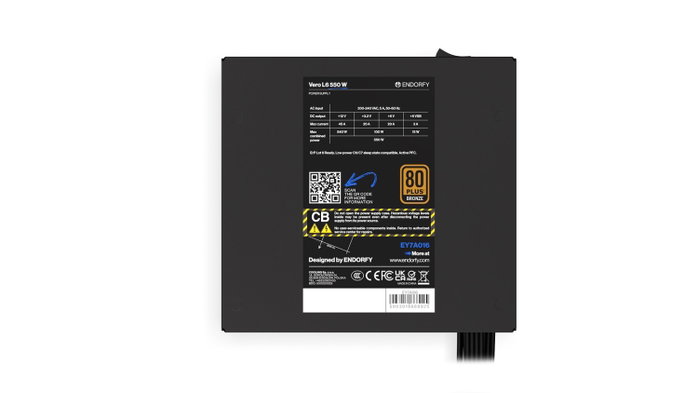Endorfy Vero L6 550W 80 PLUS Bronze ATX Negro