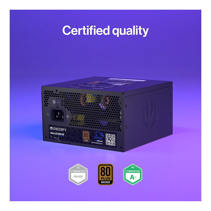Endorfy Vero L6 550 W 80 PLUS Bronze ATX 3.1