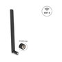 DeLOCK Antena Wi-Fi 6 Doble Banda 6 dBi Omnidireccional RP-SMA, 2.4/5 GHz, 90677, con Giro, Negra