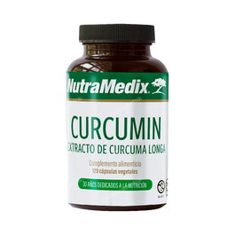 NUTRAMEDIX Curcumina Raíz de Cúrcuma 120 Vcaps, Alto Contenido, Sin Gluten ni Azúcar
