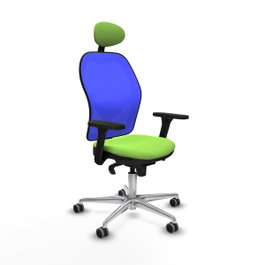 PIQUERAS Y CRESPO Silla de oficina Jorquera Azul y Pistacho