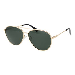 Polaroid PLD-4142-G-S-X-60PEFUC Gafas de Sol Unisex Doradas con Cristal Verde Polarizado