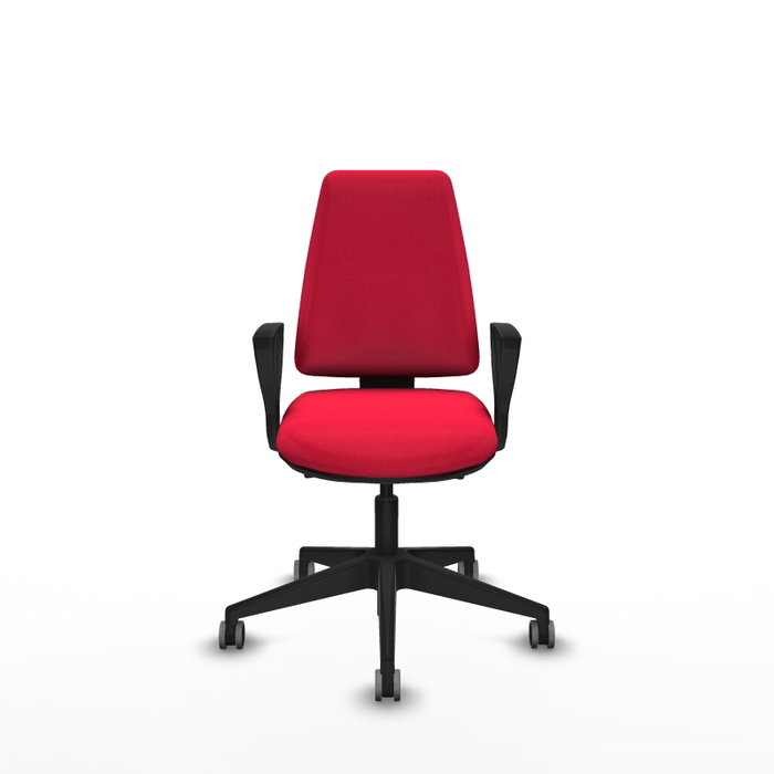 PIQUERAS Y CRESPO Silla de oficina Elche Rojo con mecanismo Asincro PIQUERAS Y CRESPO Silla de oficina Elche Rojo con mecanismo Asincro