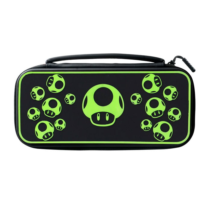 PDP Estuche de transporte 1 UP Glow In The Dark para Nintendo Switch, negro PDP Estuche de transporte 1 UP Glow In The Dark para Nintendo Switch, negro