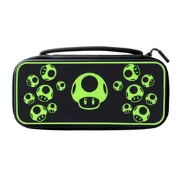 PDP Estuche de transporte PDP 1 UP Glow In The Dark para Nintendo Switch, color negro PDP0708056070076