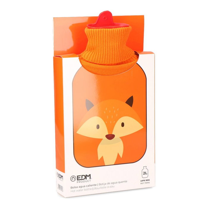 Edm Bolsa de Agua Caliente 2L Modelo Zorro 20x1x34.5cm