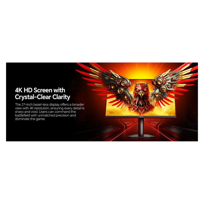 Koorui G2741L Monitor Gaming 4K UHD 68,6 cm (27 Pulgadas) IPS 1ms 160Hz Negro