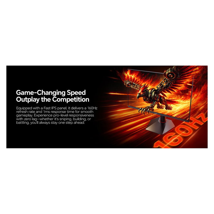 Koorui G2741L Monitor Gaming 4K UHD 68,6 cm (27 Pulgadas) IPS 1ms 160Hz Negro