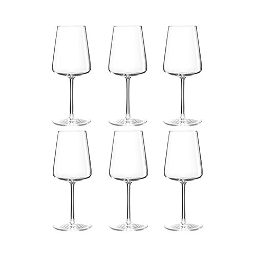 Summa Copa de Mesa Rhone para Vino o Agua, Cristal, 210 mm de Alto, 40 cl de Capacidad, Diámetro 85 mm, Borde Fino (Set de 6)