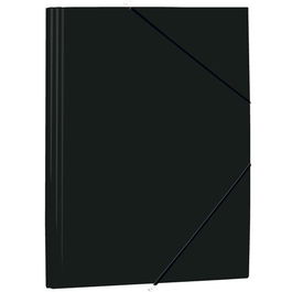 Mariola Carpeta con Gomas y Solapas Folio Polipropileno 450 Micras Negro (Set de 12) (Set de 12)