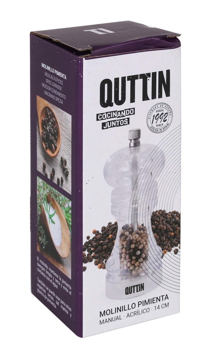 Quttin Molinillo de Pimienta de Acrílico 14cm