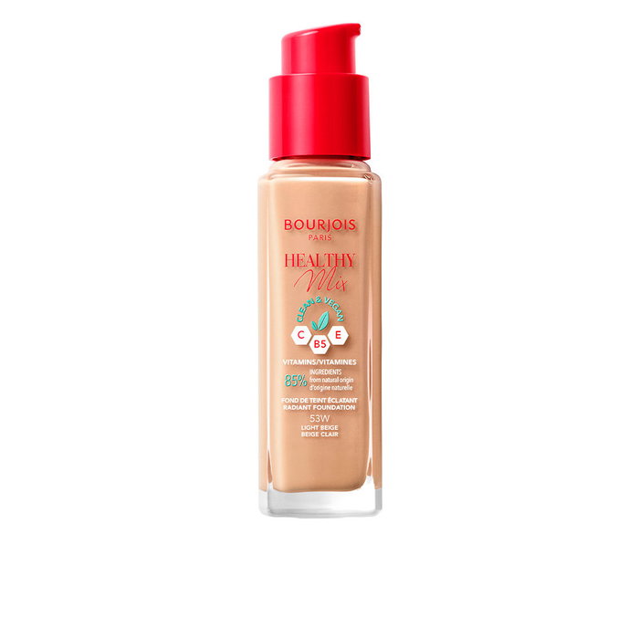 Bourjois HEALTHY MIX radiant foundation #57-bronze Base de Maquillaje con Tono Radiante y Acabado Natural 30 ml
