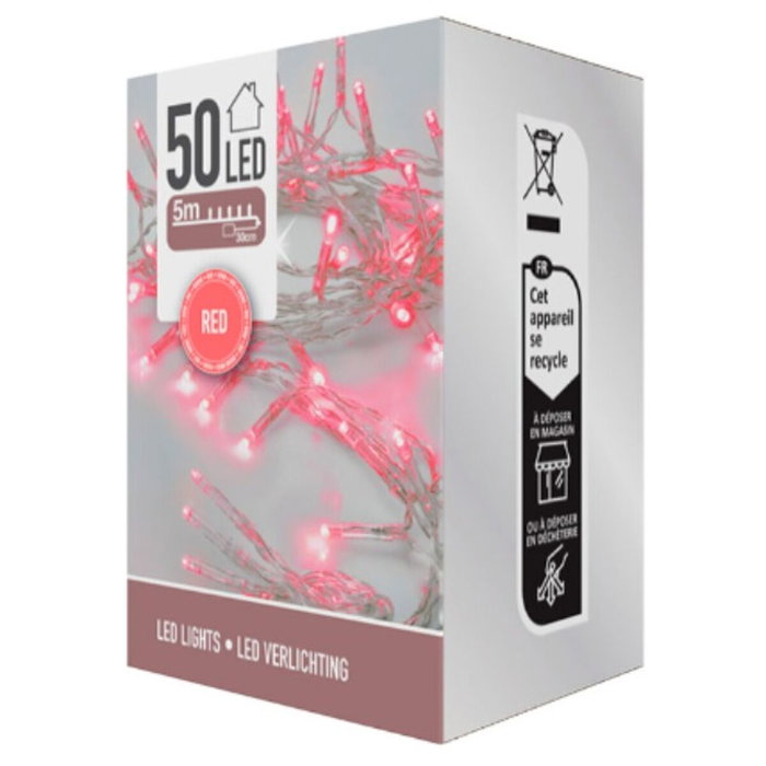 Basics Guirnalda de 5 m con 50 LEDs de colores surtidos