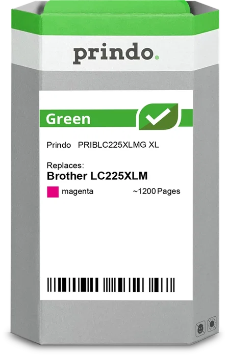 Prindo Cartucho de tinta magenta PRIBLC225XLMG Green XL Prindo Cartucho de tinta magenta PRIBLC225XLMG Green XL