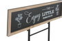 DKD Home Decor Expositor de Metal y Madera Bicicleta Negro y Marrón 217x78x140 cm
