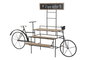 DKD Home Decor Expositor de Metal y Madera Bicicleta Negro y Marrón 217x78x140 cm
