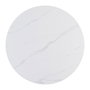Mesa Comedor Blanco Piedra Sinterizada 100 X 100 X 75 cm