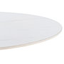 Mesa Comedor Blanco Piedra Sinterizada 100 X 100 X 75 cm