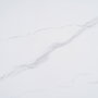 Mesa Comedor Blanco Piedra Sinterizada 100 X 100 X 75 cm