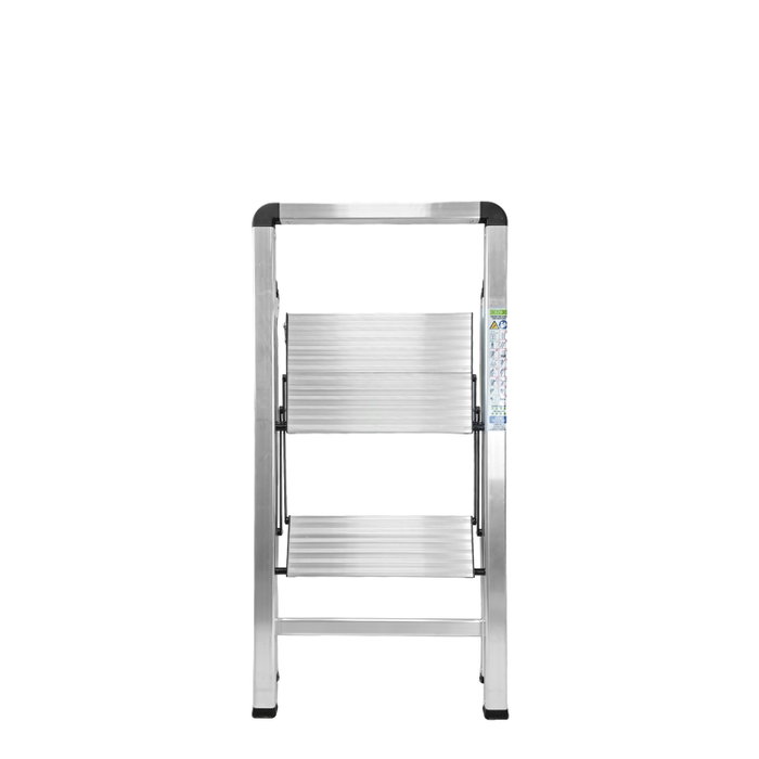 ORYX Escalera Plana de Aluminio de 2 Peldaños