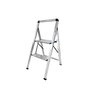 ORYX Escalera Plana de Aluminio de 2 Peldaños