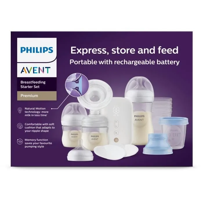 Philips Avent Extractor de Leche Eléctrico Recargable Simple PHI8720689008013 Natural Motion