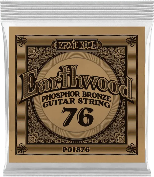 Ernie Ball Cuerda Acústica Earthwood Phosphor/Bz .076 (Set de 6) (Set de 6)