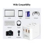 LogiLink Cargador de viaje 20 W GaN de 3 puertos, 2x USB-A (QC) y 1x USB-C (PD), Slim Version, Blanco