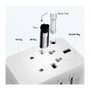 LogiLink Cargador de viaje 20 W GaN de 3 puertos, 2x USB-A (QC) y 1x USB-C (PD), Slim Version, Blanco