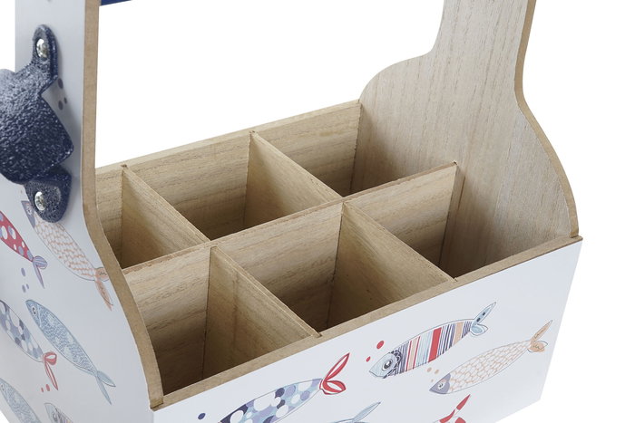 DKD Home Decor Portavasos Mediterraneo Multicolor 16.5 x 25.5 x 27 cm (2 Unidades)