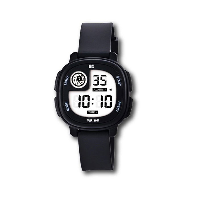 G&B TIME Reloj LCD Cadete Cuadrado Curvo con Luz LED Blanca, Referencia: c/e