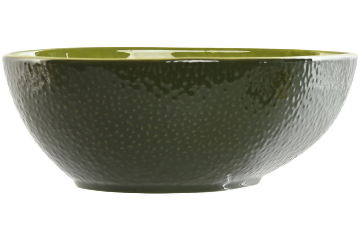 DKD Home Decor Cuencos de Gres Diseño Aguacate Verde y Amarillo (Pack de 2) Unitarios DKD Home Decor Cuencos de Gres Diseño Aguacate Verde y Amarillo (Pack de 2) Unitarios