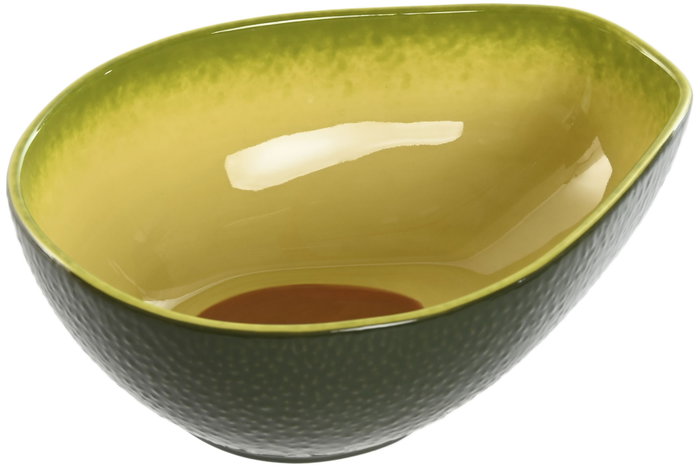 DKD Home Decor Cuencos de Gres Diseño Aguacate Verde y Amarillo (Pack de 2) Unitarios DKD Home Decor Cuencos de Gres Diseño Aguacate Verde y Amarillo (Pack de 2) Unitarios