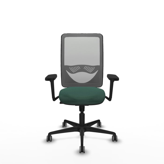 PIQUERAS Y CRESPO Silla de oficina Zulema con mecanismo Sincro, Verde botella y Gris PIQUERAS Y CRESPO Silla de oficina Zulema con mecanismo Sincro, Verde botella y Gris