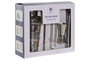 DKD Home Decor Set de Cóctel 5 Piezas Inox 500ml Grabado Plateado