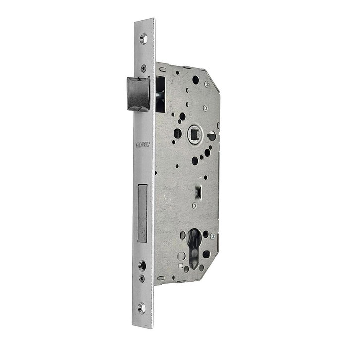 Micel Cre12 Cerradura de embutir de acero con acabado níquel satinado 50/85 mm Micel Cre12 Cerradura de embutir de acero con acabado níquel satinado 50/85 mm