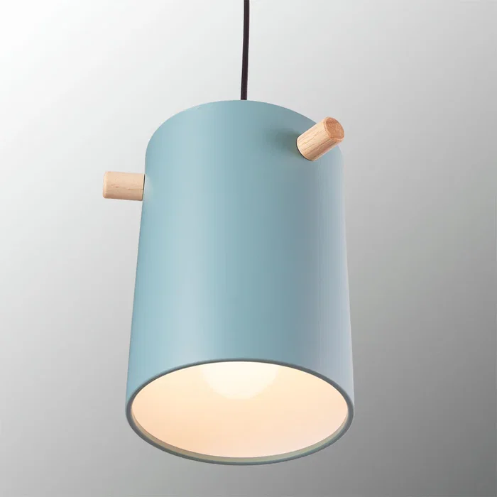 LaMarca Lámpara Colgante Metal y Madera "Dahlia" Modelo SKD-P1011-T con Cable Regulable en Altura