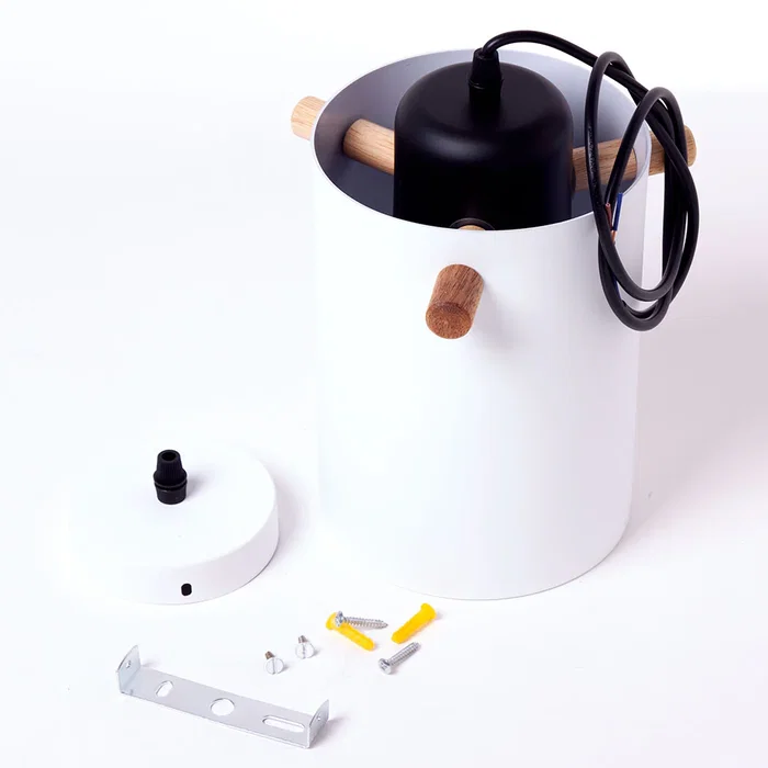 LaMarca Lámpara Colgante Metal y Madera "Dahlia" Modelo SKD-P1011-T con Cable Regulable en Altura