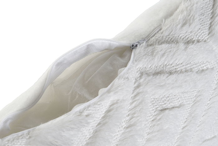 DKD Home Decor Cojin Diamond 2c24 Crudo Poliester 45 x 45 cm (2 Unidades)