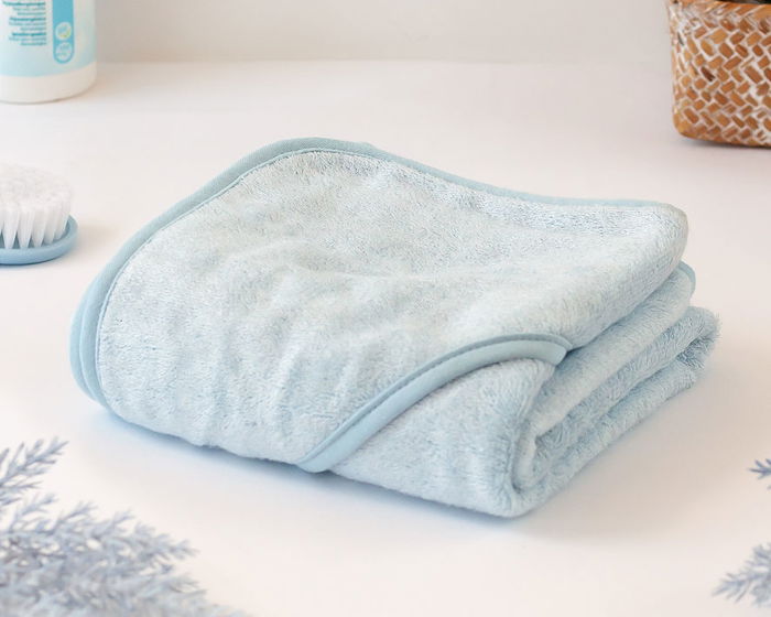 KioKids Toalla Baño Bebé Bambú con Capucha Certificado OEKO-TEX Azul 76x76 cm KioKids Toalla Baño Bebé Bambú con Capucha Certificado OEKO-TEX Azul 76x76 cm