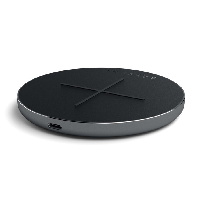 Satechi Cargador Inalámbrico de Aluminio PD & QC Space Gray