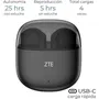 ZTE EB2201 Auriculares Bluetooth Inalámbricos Buds 2, Bluetooth 5.3, Autonomía Total 25h, IPX4, Negros