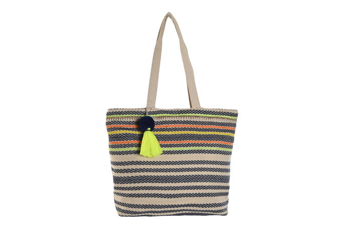 DKD Home Decor Bolso de Algodón Multicolor DKD Home Decor Bolso de Algodón Multicolor
