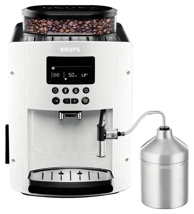 Krups EA8161 Cafetera automática de espresso 1450W color blanco Krups EA8161 Cafetera automática de espresso 1450W color blanco
