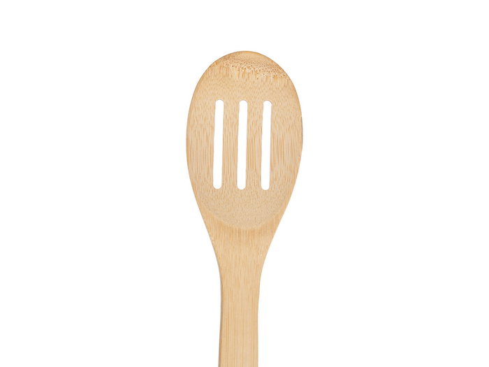 Kinvara Pala Cuchara Rayas Bambú Blanco 7 x 30.5 x 1.7 cm (Set de 24)